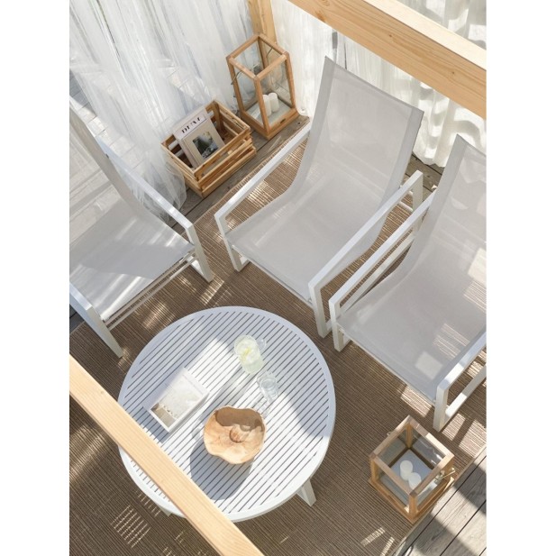 Mesa de Centro Exterior VEVI Ø100 cm,...