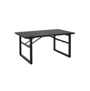Mesa Exterior VEVI 160x90 cm de Comedor, Aluminio / Negro...