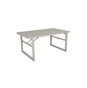 Mesa Exterior VEVI 160x90 cm de Comedor, Aluminio / Caqui...