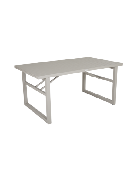 Mesa Exterior VEVI 160x90 cm de Comedor, Aluminio / Caqui - Brafab