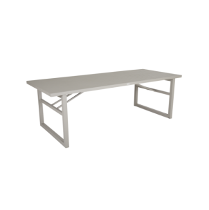 Mesa Exterior VEVI 230x94 cm de Comedor, Aluminio / Caqui...