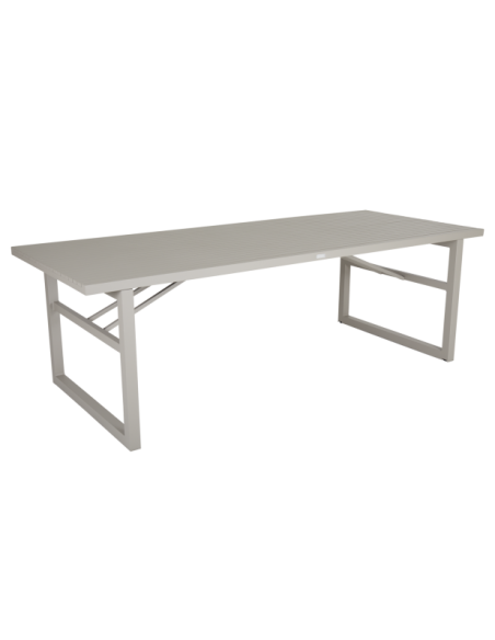 Mesa Exterior VEVI 230x94 cm de Comedor, Aluminio / Caqui - Brafab