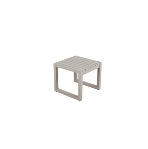 Mesa Auxiliar Exterior VEVI 40x40 cm, Aluminio / Caqui -...