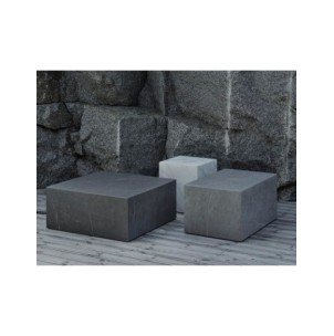 Mesa de Centro Exterior ZTEN 80x50 cm, Piedra compuesta,... 2