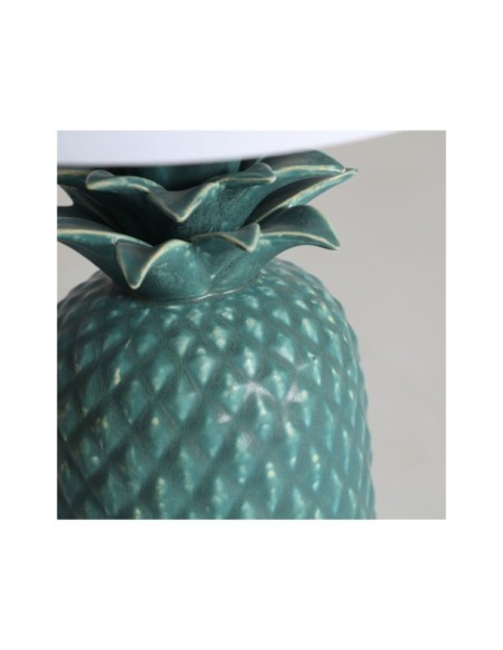 Lámpara de Mesa EYEN, Hierro / Plata, Verde, Blanco - Kodu Home Design