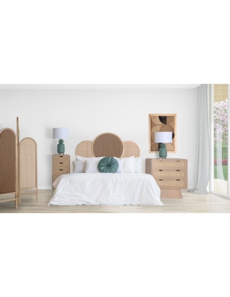 Lámpara de Mesa EYEN, Hierro / Plata, Verde, Blanco - Kodu Home Design