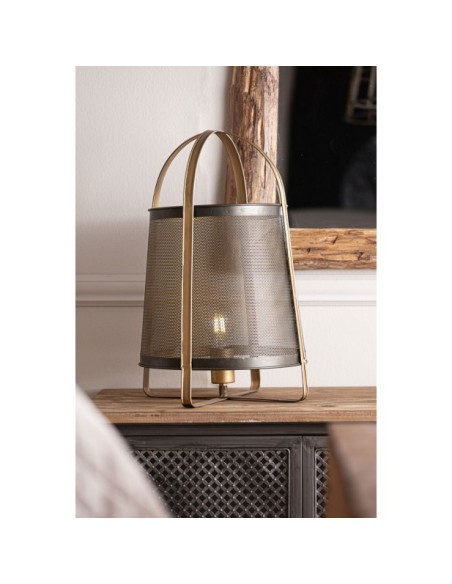 Lámpara de Mesa HAIDE, Hierro / Oro Envejecido - Kodu Home Design