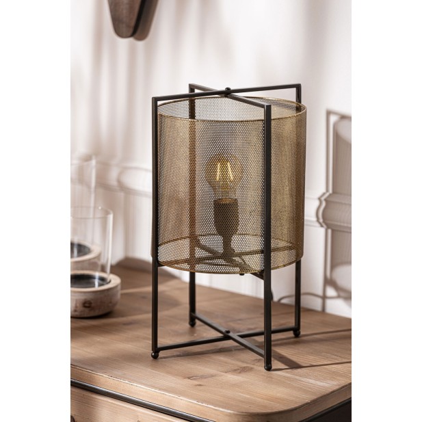 Lámpara de Mesa HAIMIE, Hierro / Oro...