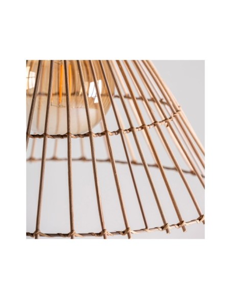 Lámpara de Techo ARTEAGA, Ratán / Negro, Marrón - Kodu Home Design