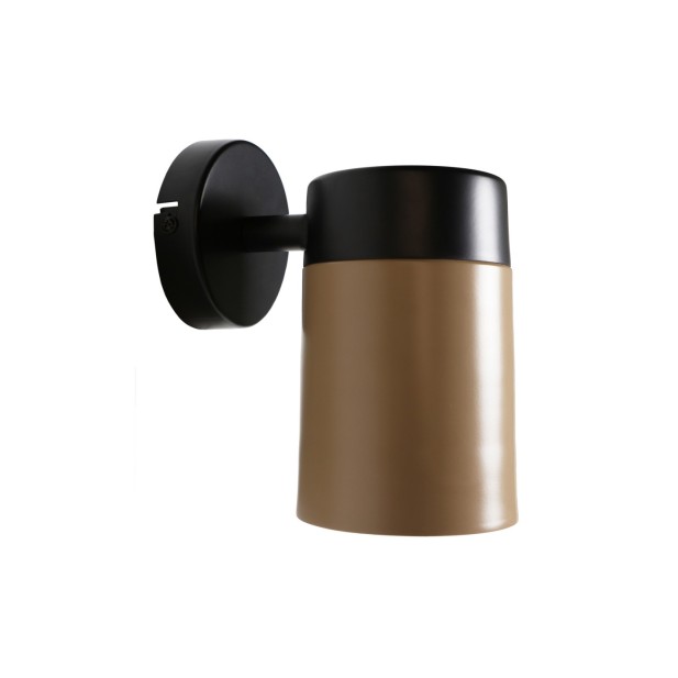 Aplique ASTON, Hierro / Negro, Oro -...