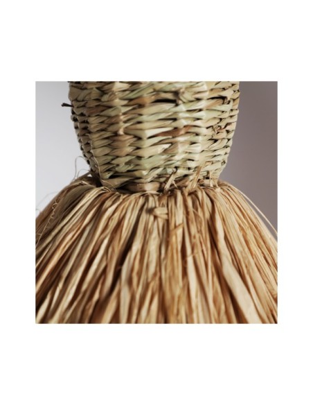 Lámpara de Techo KASSES, Fibra Natural / Marrón - Kodu Home Design