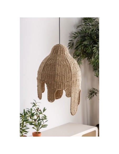 Lámpara de Techo HELLE, Fibra Natural / Marrón - Kodu Home Design