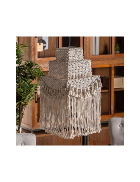 Lámpara de Techo ALAYOR, Algodón / Blanco - Kodu Home Design