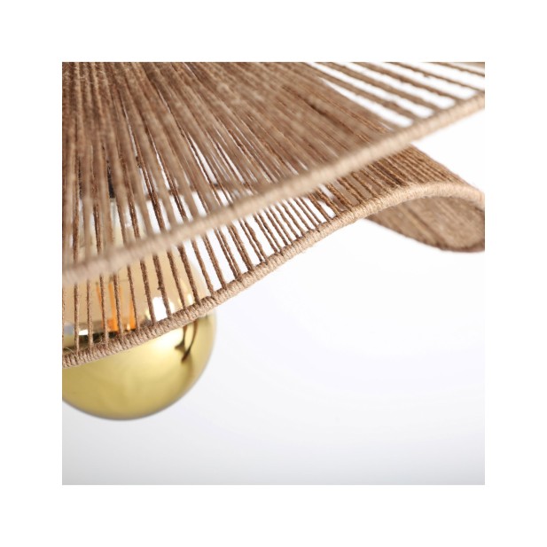 Lámpara de Techo KHED, Yute / Marrón...