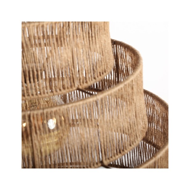 Lámpara de Techo KHED, Yute / Marrón...