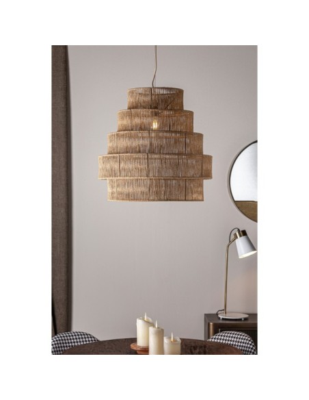 Lámpara de Techo KHED, Yute / Marrón - Kodu Home Design