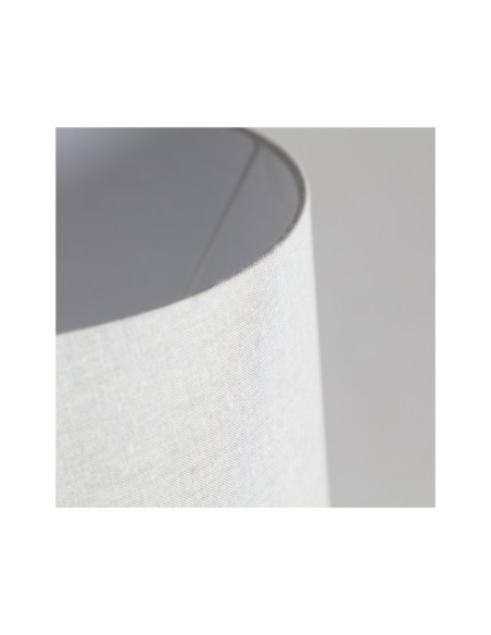 Lámpara de Mesa HELINA, Cerámica / Blanco, Plata - Kodu Home Design