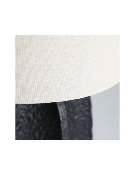 Lámpara de Mesa PAMELA, Cerámica / Negro, Beige - Kodu Home Design