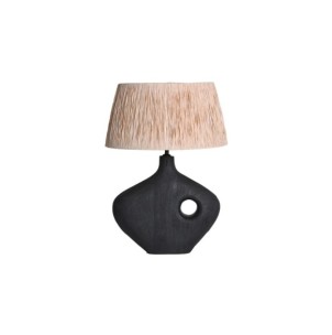 Lámpara de Mesa, Mango / Negro, Marrón - Kodu Home Design
