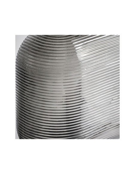 Lámpara de Mesa LYRA, Vidrio / Negro, Gris - Kodu Home Design