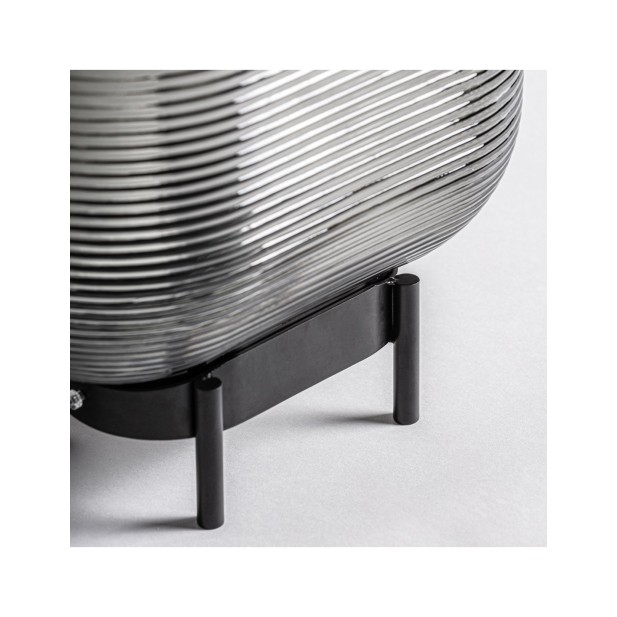 Lámpara de Mesa LYRA, Vidrio / Negro,...