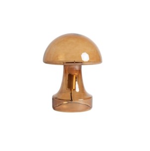 Lámpara de Mesa HASSELT, Vidrio / Ámbar, Oro - Kodu Home...