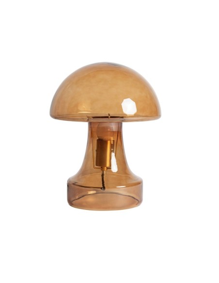 Lámpara de Mesa HASSELT, Vidrio / Ámbar, Oro - Kodu Home Design