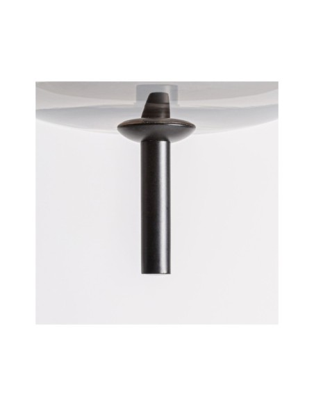 Lámpara de Techo ZURI, Vidrio / Negro, Plata - Kodu Home Design