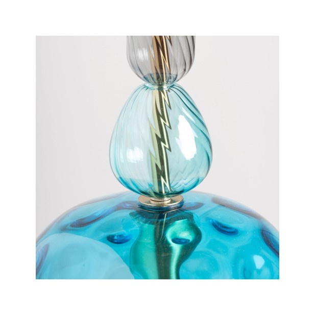 Lámpara de Techo MICAH, Vidrio / Azul...