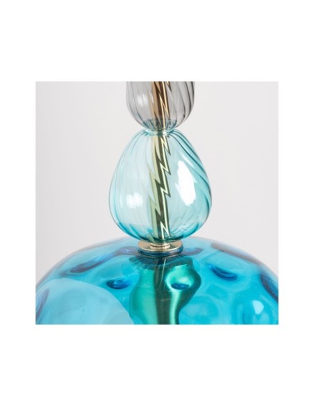 Lámpara de Techo MICAH, Vidrio / Azul - Kodu Home Design