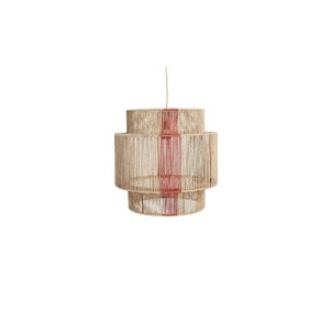 Lámpara de Techo IZAMAL, Yute / Marrón, Rojo - Kodu Home...