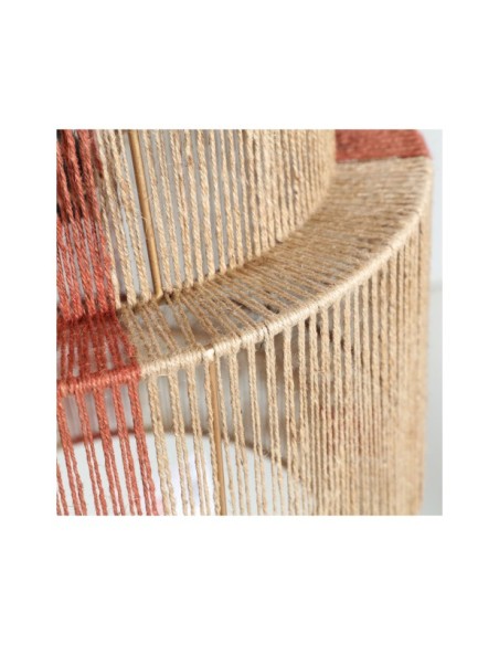 Lámpara de Techo IZAMAL, Yute / Marrón, Rojo - Kodu Home Design