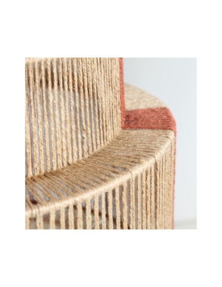 Lámpara de Techo IZAMAL, Yute / Marrón, Rojo - Kodu Home Design