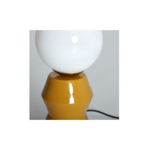 Lámpara de Mesa ORVIETO, Hierro / Mostaza, Blanco, Oro -... 2