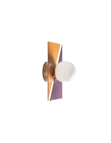 Aplique CERNIA, Hierro / Blanco, Naranja, Morado - Kodu Home Design