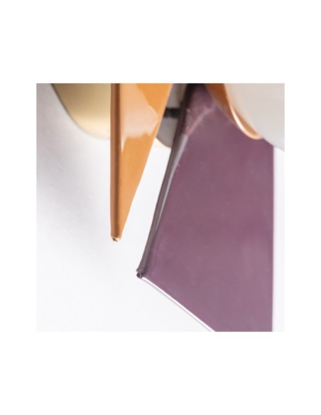 Aplique CERNIA, Hierro / Blanco, Naranja, Morado - Kodu Home Design