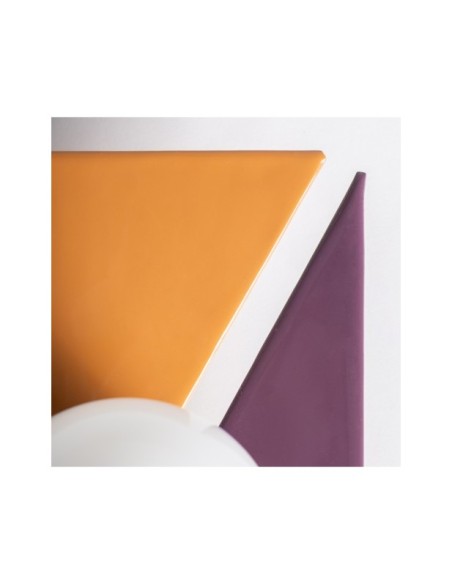 Aplique CERNIA, Hierro / Blanco, Naranja, Morado - Kodu Home Design