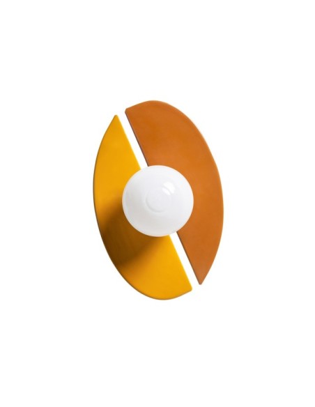 Aplique ARCO, Hierro / Mostaza, Ocre, Blanco - Kodu Home Design