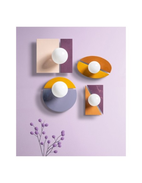 Aplique URU, Hierro / Blanco, Rosa, Morado - Kodu Home Design
