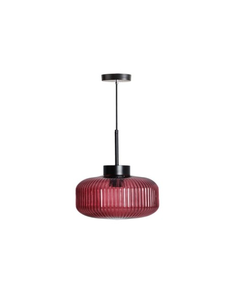 Lámpara de Techo ELBA, Cristal / Negro, Burdeos - Kodu Home Design
