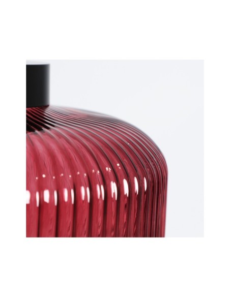 Lámpara de Techo ELBA, Cristal / Negro, Burdeos - Kodu Home Design