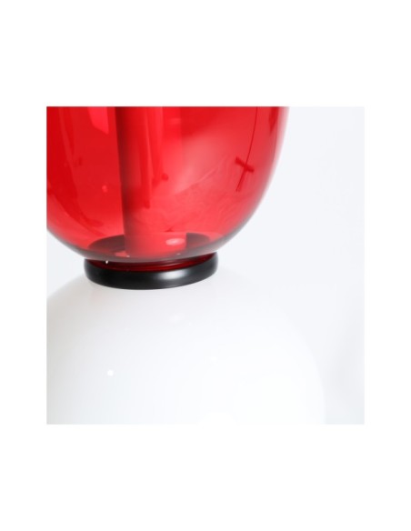 Lámpara de Techo LARISA, Cristal / Blanco, Oro, Rojo - Kodu Home Design