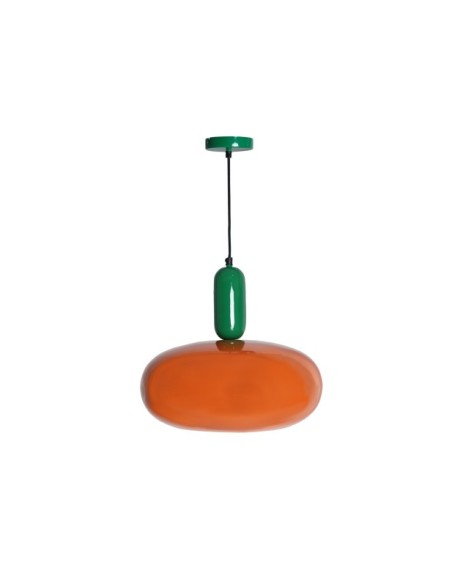 Lámpara de Techo FALHIA, Hierro / Verde, Naranja - Kodu Home Design