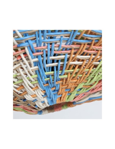 Lámpara de Techo KALEI, Rafia / Multicolor, Negro - Kodu Home Design