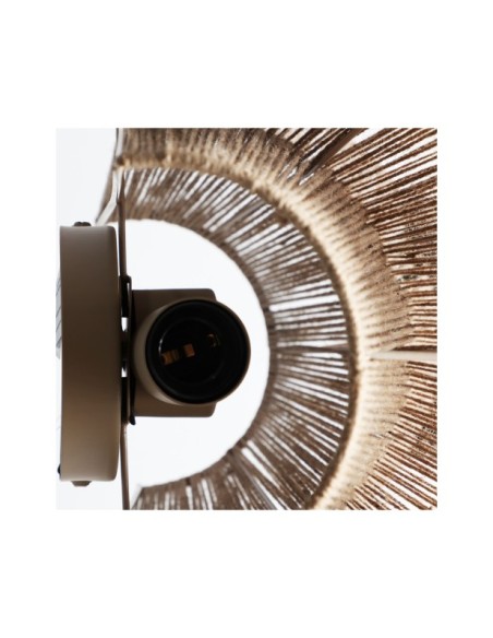 Aplique KORDA, Yute / Oro, Marrón - Kodu Home Design