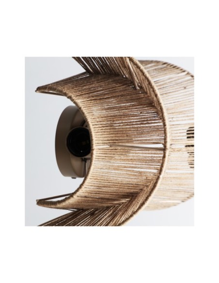 Aplique KORDA, Yute / Oro, Marrón - Kodu Home Design