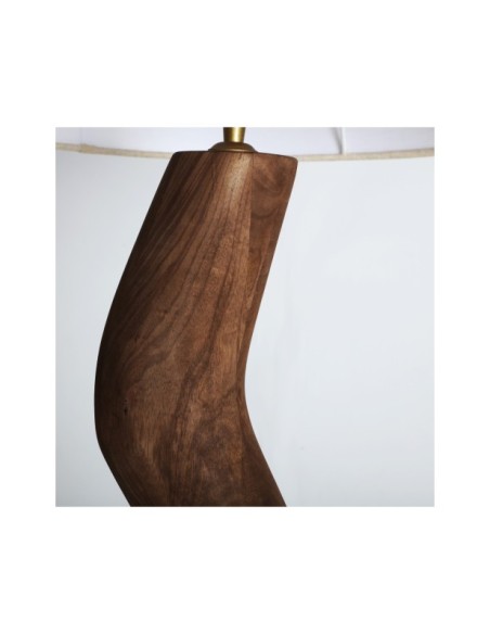 Lámpara de Pie ONDA, Mango / Marrón, Crema - Kodu Home Design