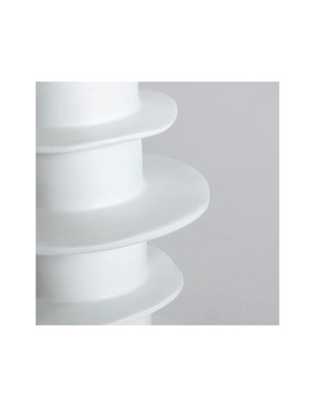 Lámpara de Mesa FAROA, Cerámica / Blanco, Marrón - Kodu Home Design