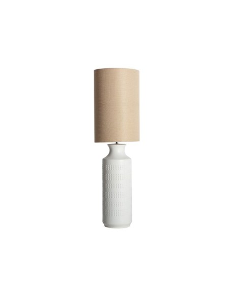 Lámpara de Pie BALKESHE, Cerámica / Blanco, Marrón - Kodu Home Design