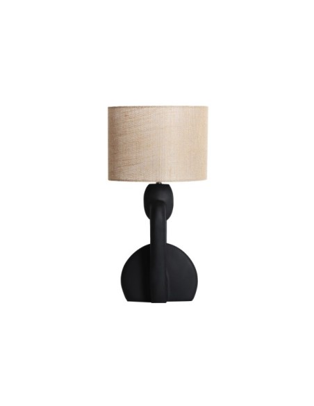 Lámpara de Mesa OREL, Resina / Negro, Beige - Kodu Home Design